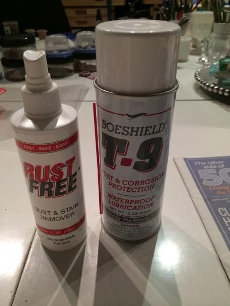 Trying Rust Free and Boeshield by the Boeing Corp