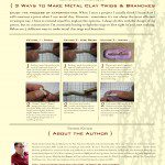 Metal clay crafting methods and author introduction.
