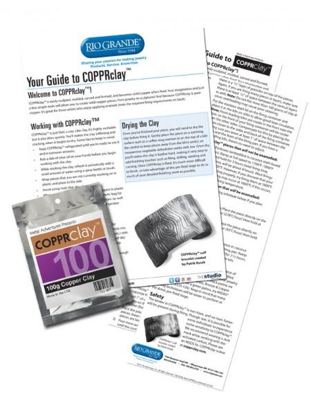 COPPRclay guide and packaging on display.