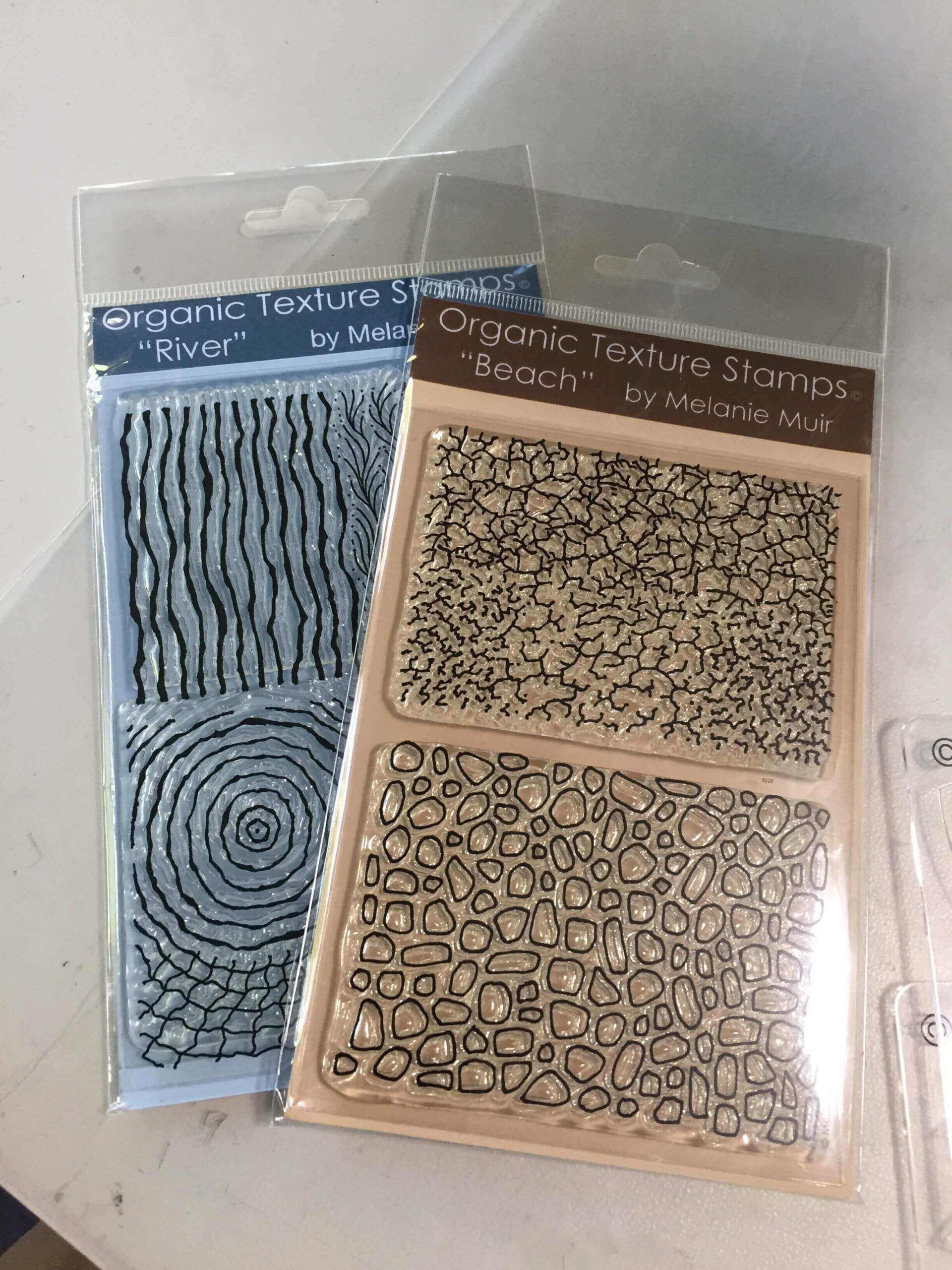 Texture stamps labeled "River" and "Beach".